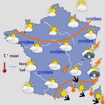 Quasi-disparition des orages et toujours estival