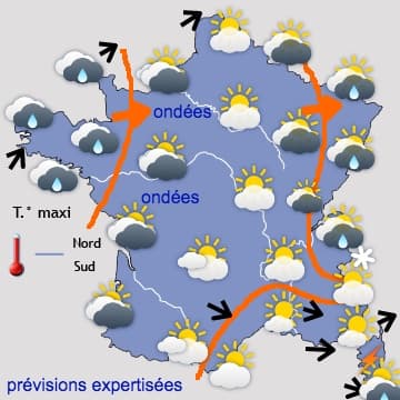 Défilé de perturbations océaniques jusqu'à dimanche