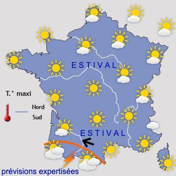 Les orages arrivent par l'Ouest et le Sud